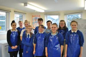 Ready Steady Cook Part 2 – March 21, 2017: Year Eight pupils enjoy a Young Chef competition at Swanmead School organised by Ilminster Rotary Club. Photo 1