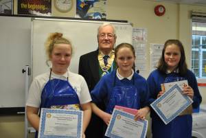 Ready Steady Cook Part 2 – March 21, 2017: Year Eight pupils enjoy a Young Chef competition at Swanmead School organised by Ilminster Rotary Club. Photo 20