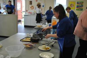 Ready Steady Cook Part 2 – March 21, 2017: Year Eight pupils enjoy a Young Chef competition at Swanmead School organised by Ilminster Rotary Club. Photo 6