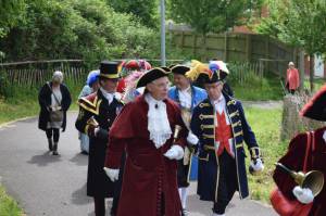 Ilminster Town Criers Competition Part 1 – May 13, 2017: Town criers gathered in Ilminster town centre for the annual competition.  Photo 13