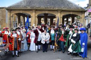 Ilminster Town Criers Competition Part 1 – May 13, 2017: Town criers gathered in Ilminster town centre for the annual competition.  Photo 1
