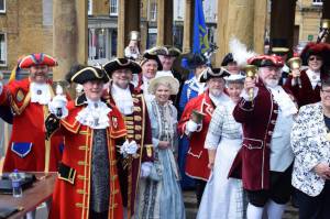 Ilminster Town Criers Competition Part 2 – May 13, 2017: Town criers gathered in Ilminster town centre for the annual competition.  Photo 2