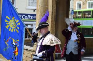 Ilminster Town Criers Competition Part 3 – May 13, 2017: Town criers gathered in Ilminster town centre for the annual competition.  Photo 13