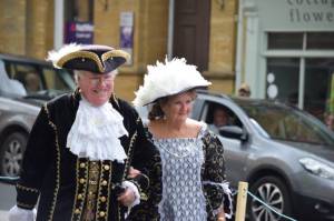 Ilminster Town Criers Competition Part 3 – May 13, 2017: Town criers gathered in Ilminster town centre for the annual competition.  Photo 1