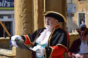 Ilminster Town Criers Competition Part 3 – May 13, 2017: Town criers gathered in Ilminster town centre for the annual competition.  Photo 4