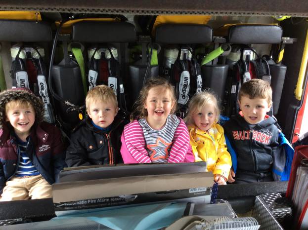 SCHOOL NEWS: Sunny Ile welcome Ilminster firefighters