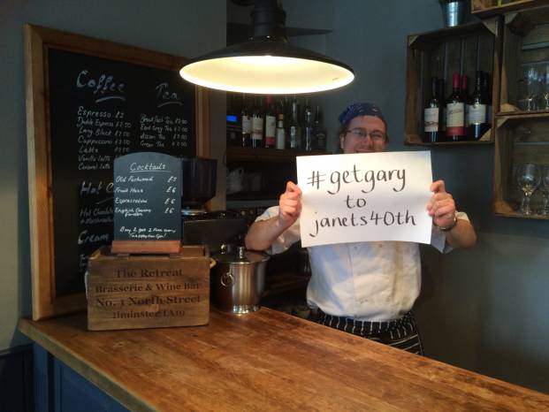 ILMINSTER NEWS: Janet wants to Take That and party with Gary Barlow for her 40th Photo 4