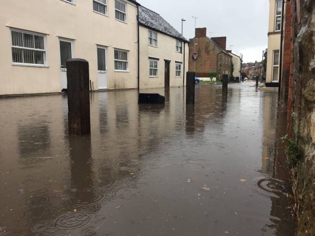 ILMINSTER NEWS: Miraculous that bridal shop suffers only a “soggy mat” in flash flooding Photo 2