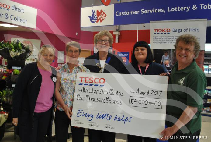 ILMINSTER NEWS: £4k for Ilminster Arts Centre thanks to Tesco