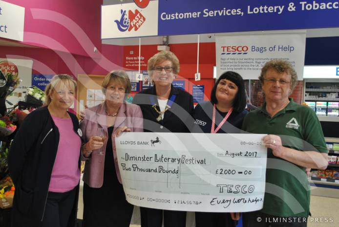 ILMINSTER NEWS: £2k for Ilminster Literary Festival thanks to Tesco