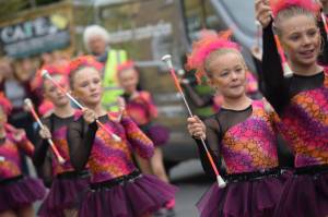 Ilminster Children’s Carnival Part 5 – September 30, 2017: The Ilminster Majorettes led the annual Ilminster Children’s Carnival in fantastic style. Photo 1