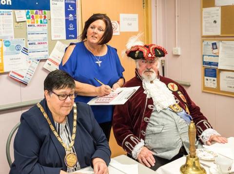 ILMINSTER NEWS: World record cream tea party attempt at Tesco Photo 1