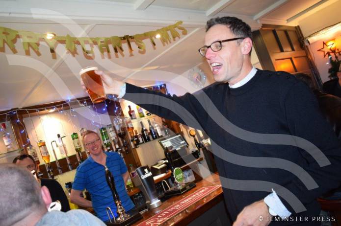 LEISURE: Beer is blessed as the Crown Inn starts a new lease of life with Matt and Sarah Photo 2