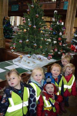 Ilminster Christmas Tree Festival – December 4, 2017: More than 50 decorated Christmas Trees are on display at the Minster Church in Ilminster for the annual charity Christmas Tree Festival from December 4-9, 2017. Photo 12