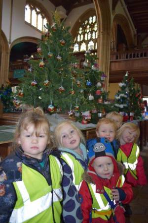 Ilminster Christmas Tree Festival – December 4, 2017: More than 50 decorated Christmas Trees are on display at the Minster Church in Ilminster for the annual charity Christmas Tree Festival from December 4-9, 2017. Photo 13