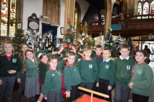 Ilminster Christmas Tree Festival – December 4, 2017: More than 50 decorated Christmas Trees are on display at the Minster Church in Ilminster for the annual charity Christmas Tree Festival from December 4-9, 2017. Photo 15