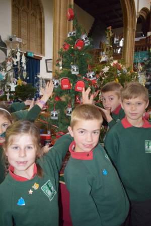 Ilminster Christmas Tree Festival – December 4, 2017: More than 50 decorated Christmas Trees are on display at the Minster Church in Ilminster for the annual charity Christmas Tree Festival from December 4-9, 2017. Photo 16