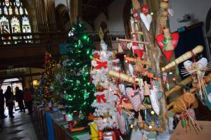 Ilminster Christmas Tree Festival – December 4, 2017: More than 50 decorated Christmas Trees are on display at the Minster Church in Ilminster for the annual charity Christmas Tree Festival from December 4-9, 2017. Photo 27