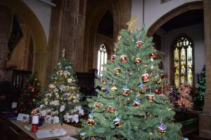 Ilminster Christmas Tree Festival – December 4, 2017: More than 50 decorated Christmas Trees are on display at the Minster Church in Ilminster for the annual charity Christmas Tree Festival from December 4-9, 2017. Photo 29