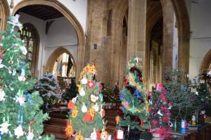 Ilminster Christmas Tree Festival – December 4, 2017: More than 50 decorated Christmas Trees are on display at the Minster Church in Ilminster for the annual charity Christmas Tree Festival from December 4-9, 2017. Photo 5
