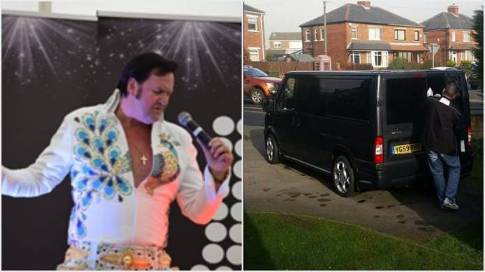 SOMERSET NEWS: Show goes on for Elvis tribute act – despite thieves stealing his van