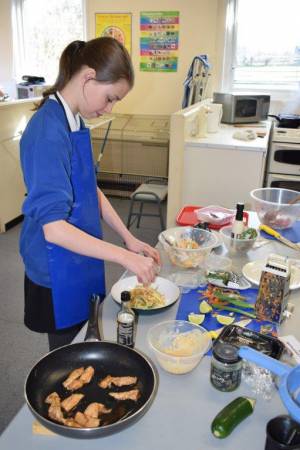 Young Chef Part 1 – March 8, 2018: Year Seven students serve up some delicious treats in the annual Ilminster Rotary Club’s Young Chef competition at Swanmead School in Ilminster. Photo 12