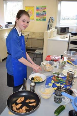 Young Chef Part 1 – March 8, 2018: Year Seven students serve up some delicious treats in the annual Ilminster Rotary Club’s Young Chef competition at Swanmead School in Ilminster. Photo 13