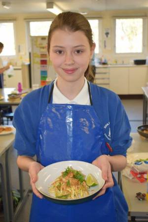 Young Chef Part 1 – March 8, 2018: Year Seven students serve up some delicious treats in the annual Ilminster Rotary Club’s Young Chef competition at Swanmead School in Ilminster. Photo 19