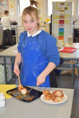 Young Chef Part 1 – March 8, 2018: Year Seven students serve up some delicious treats in the annual Ilminster Rotary Club’s Young Chef competition at Swanmead School in Ilminster. Photo 20