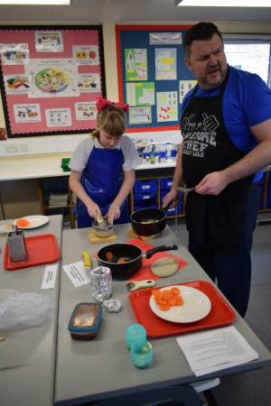 Young Chef Part 1 – March 8, 2018: Year Seven students serve up some delicious treats in the annual Ilminster Rotary Club’s Young Chef competition at Swanmead School in Ilminster. Photo 2