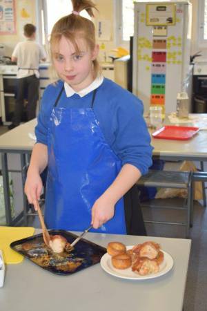 Young Chef Part 1 – March 8, 2018: Year Seven students serve up some delicious treats in the annual Ilminster Rotary Club’s Young Chef competition at Swanmead School in Ilminster. Photo 21