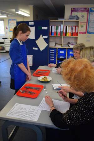 Young Chef Part 1 – March 8, 2018: Year Seven students serve up some delicious treats in the annual Ilminster Rotary Club’s Young Chef competition at Swanmead School in Ilminster. Photo 22
