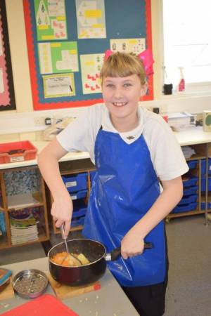 Young Chef Part 1 – March 8, 2018: Year Seven students serve up some delicious treats in the annual Ilminster Rotary Club’s Young Chef competition at Swanmead School in Ilminster. Photo 25