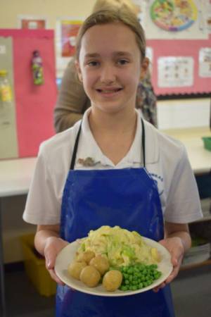 Young Chef Part 1 – March 8, 2018: Year Seven students serve up some delicious treats in the annual Ilminster Rotary Club’s Young Chef competition at Swanmead School in Ilminster. Photo 28