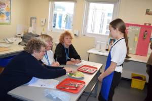 Young Chef Part 2 – March 8, 2018: Year Seven students serve up some delicious treats in the annual Ilminster Rotary Club’s Young Chef competition at Swanmead School in Ilminster. Photo 1