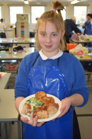 Young Chef Part 2 – March 8, 2018: Year Seven students serve up some delicious treats in the annual Ilminster Rotary Club’s Young Chef competition at Swanmead School in Ilminster. Photo 6