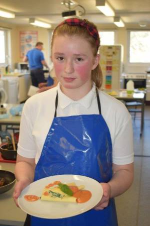 Young Chef Part 2 – March 8, 2018: Year Seven students serve up some delicious treats in the annual Ilminster Rotary Club’s Young Chef competition at Swanmead School in Ilminster. Photo 9