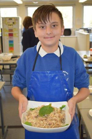Young Chef Part 3 – March 8, 2018: Year Eight students serve up some delicious treats in the annual Ilminster Rotary Club’s Young Chef competition at Swanmead School in Ilminster. Photo 23