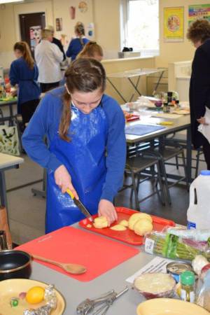 Young Chef Part 3 – March 8, 2018: Year Eight students serve up some delicious treats in the annual Ilminster Rotary Club’s Young Chef competition at Swanmead School in Ilminster. Photo 3
