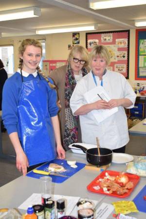 Young Chef Part 3 – March 8, 2018: Year Eight students serve up some delicious treats in the annual Ilminster Rotary Club’s Young Chef competition at Swanmead School in Ilminster. Photo 7