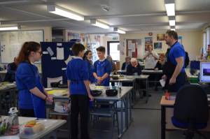 Young Chef Part 4 – March 8, 2018: Year Eight students serve up some delicious treats in the annual Ilminster Rotary Club’s Young Chef competition at Swanmead School in Ilminster. Photo 1