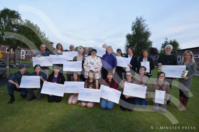 ILMINSTER NEWS: Mayor hands out 17 cheques totalling £2,400