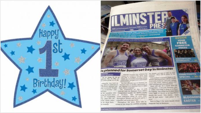 ILMINSTER NEWS: First birthday for the Ilminster Press newspaper