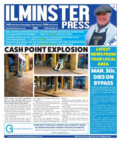 ILMINSTER NEWS: Cash point explosion rocks Ilminster town centre