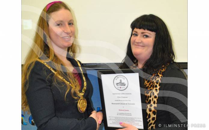 ILMINSTER NEWS: Community champion Helena is town’s Citizen of the Year 2016