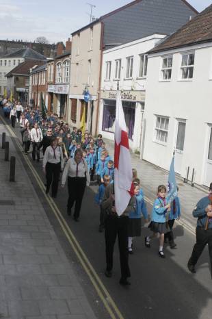 ILMINSTER NEWS: On parade for St George