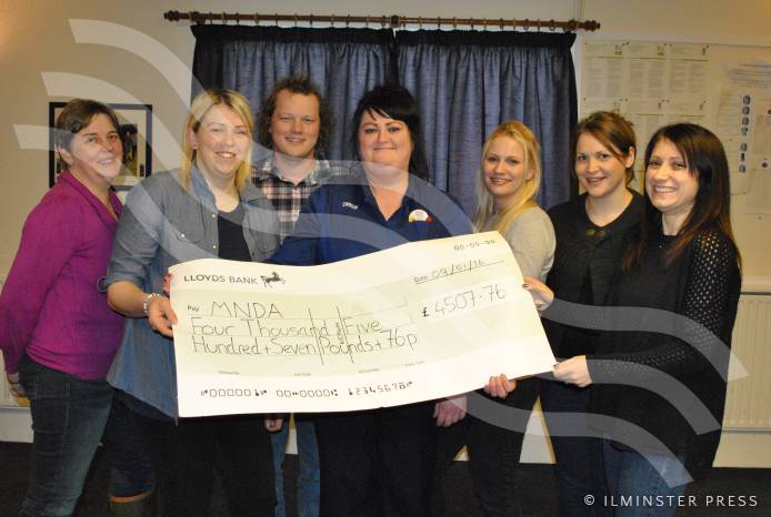 ILMINSTER NEWS: Helena and friends raise cash for Motor Neurone Disease Association