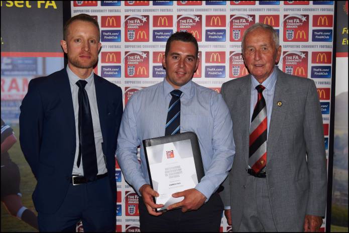 FOOTBALL: Ilminster Town’s Darren Paul receives well-deserved Somerset FA accolade