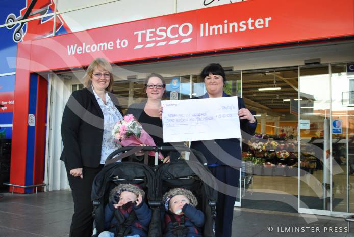 ILMINSTER NEWS: Tesco shoppers support flat fire family