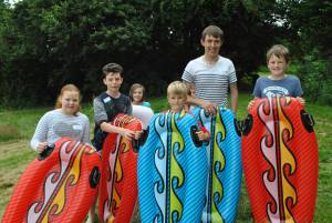 Ilminster Town FC fun day Part 3 – July 9, 2016: A giant water slide was the star attraction at a family fun day held to celebrate Ilminster Town Football Club’s new Archie Gooch Pavilion headquarters in Britten’s Field. Photo 5